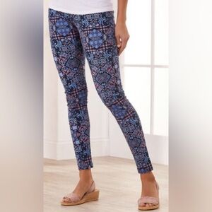 Soft surroundings womems patten leggings size PM